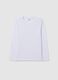 Boys' pure cotton white regular fit t-shirt_3