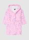Girls' Pink Cotton Bathrobe_0