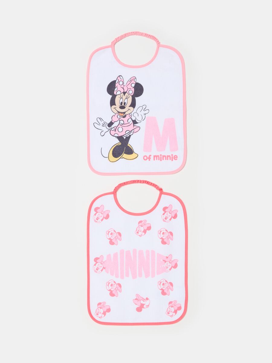 Two-pack bibs with PEVA backing and Minnie Mouse print_0