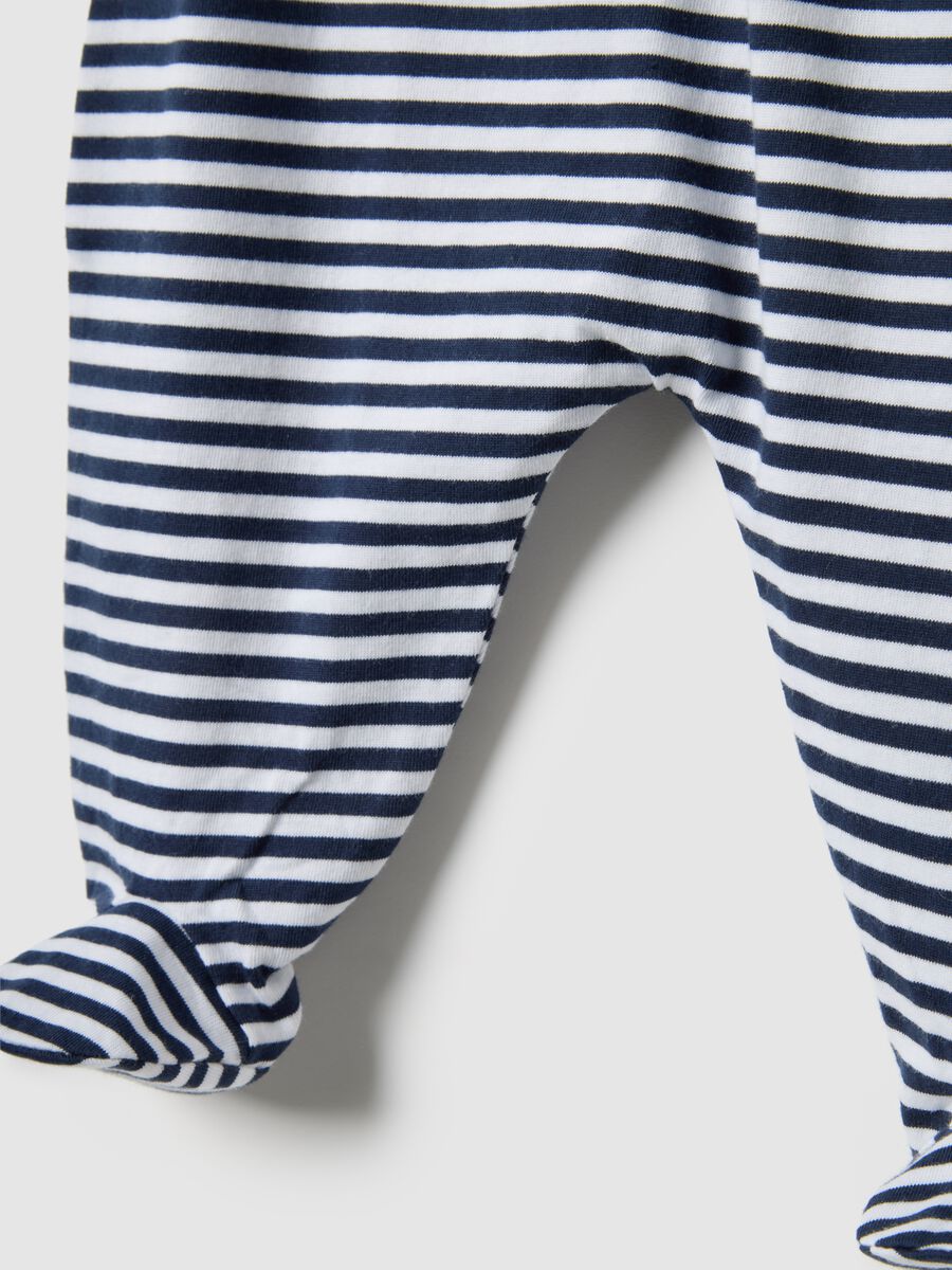 Pure cotton multicolor striped baby romper regular fit_3
