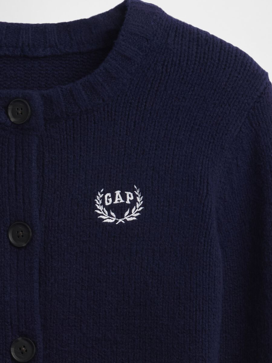 Cardigan blu per bambina_4