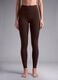 Leggings marroni in tessuto elasticizzato traspirante a vita alta ALTAVIA STUDIO_2