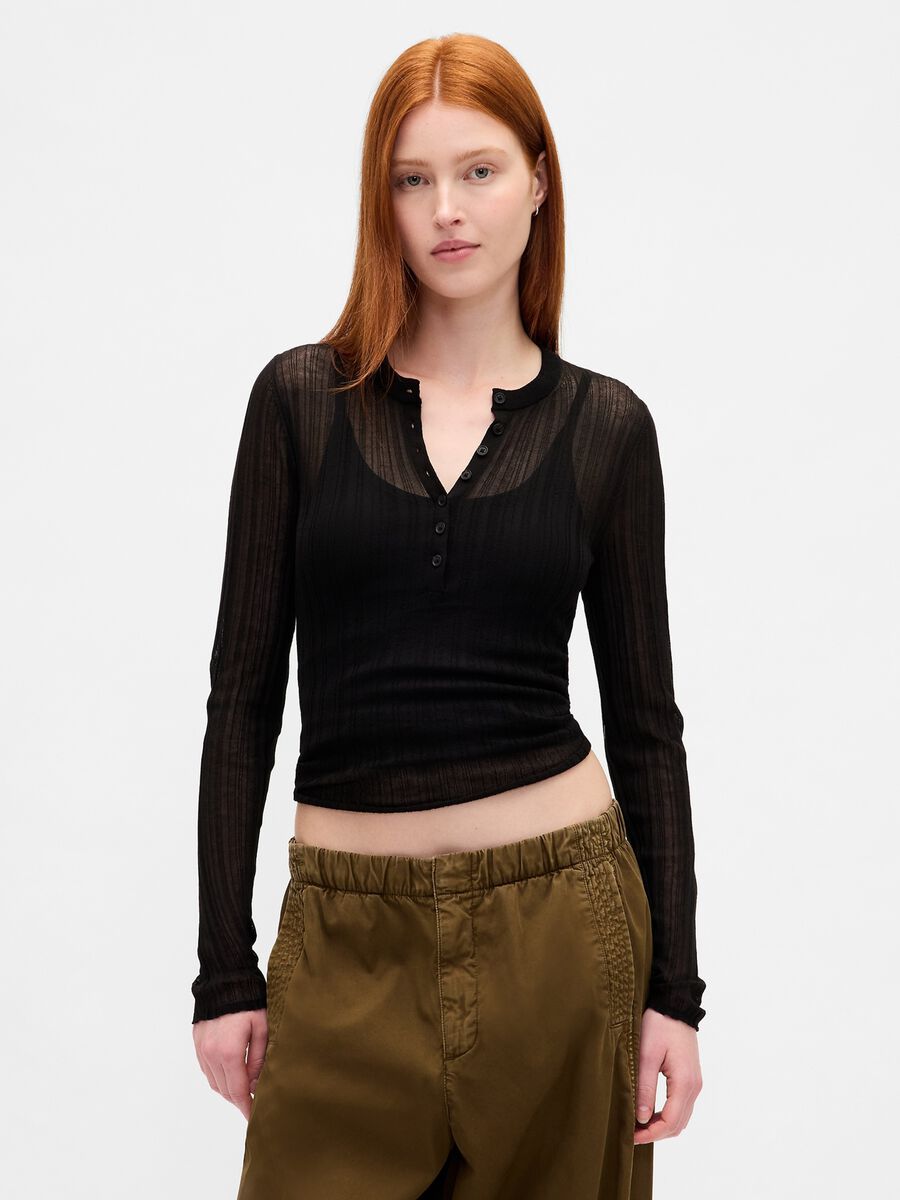 Maglione nero con dettagli trasparenti_0