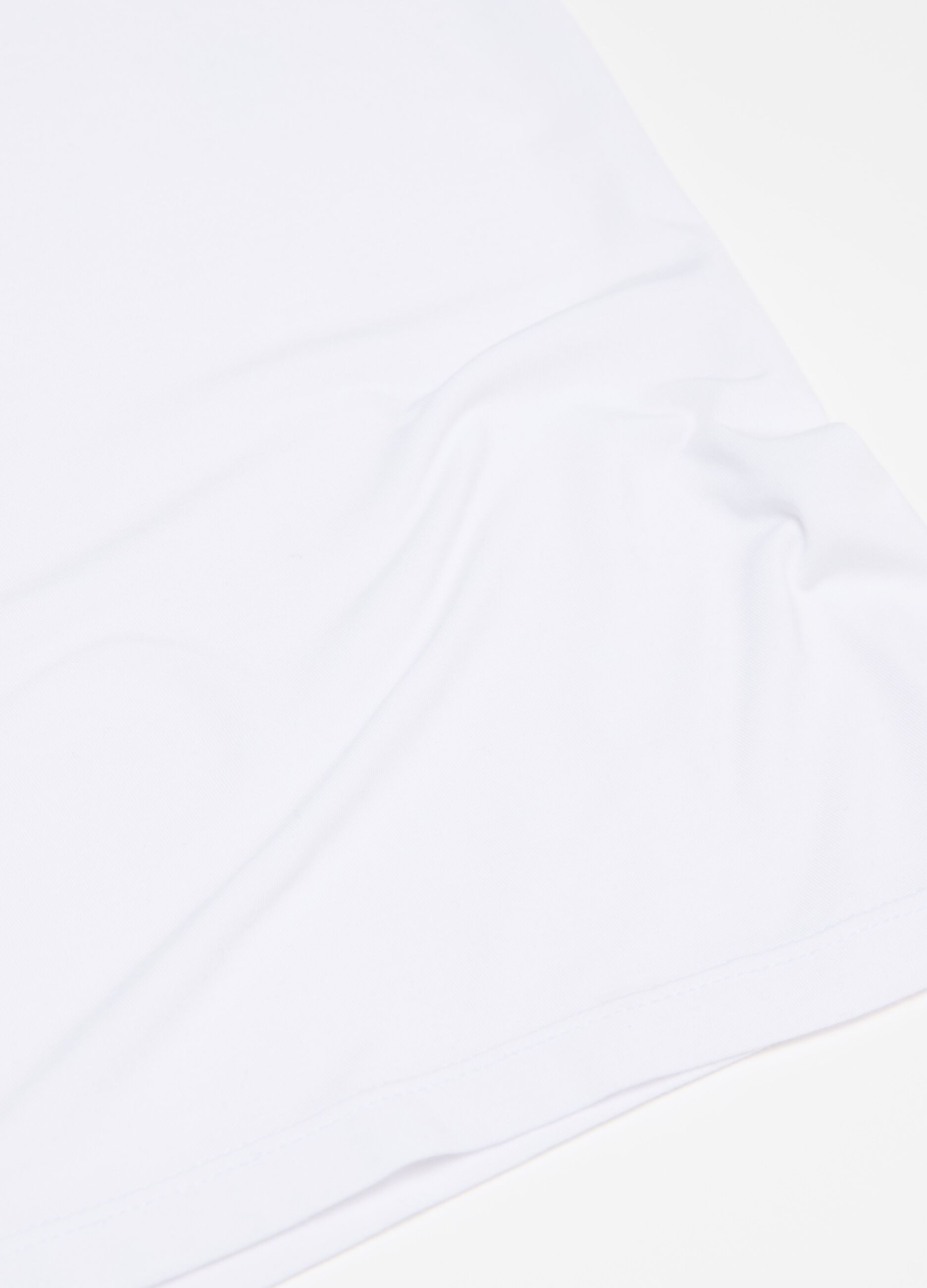 Stretch modal undershirt with round neck