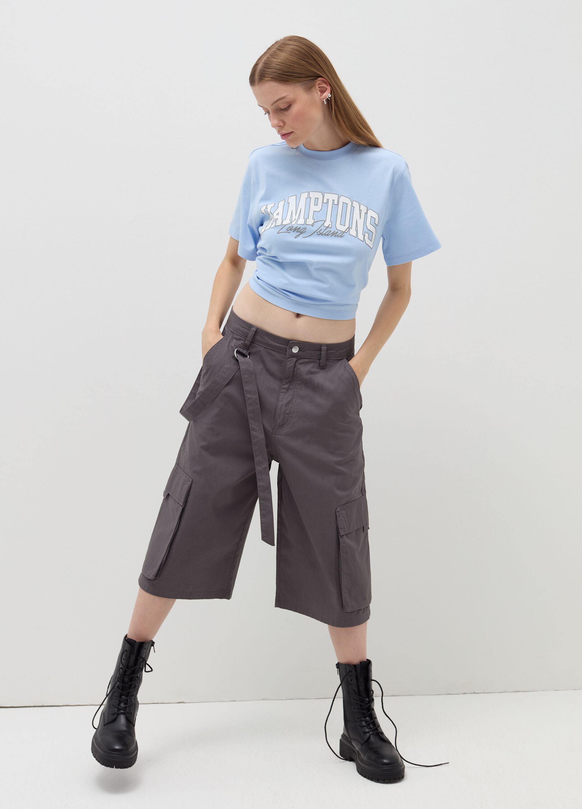 B. ANGEL T-shirt relaxed fit in cotone