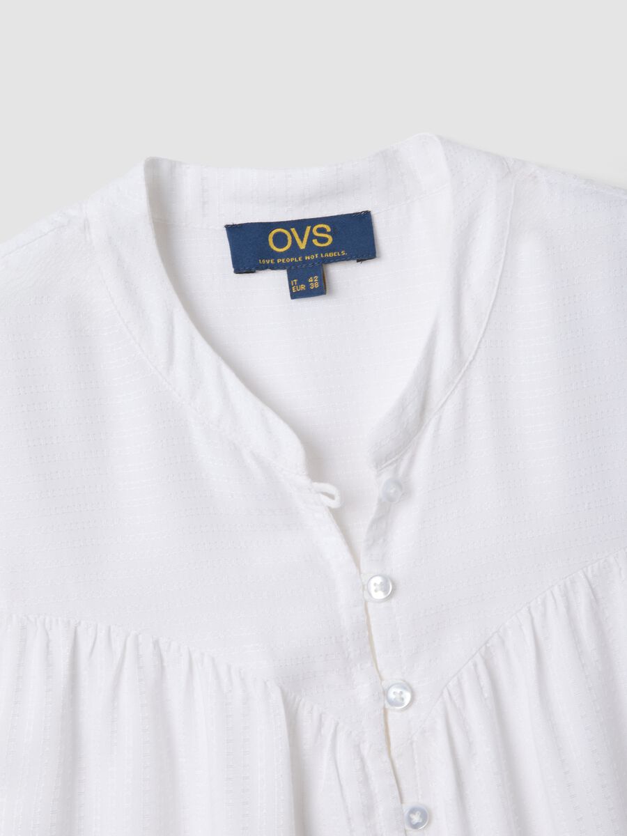 White pure viscose regular-fit shirt with embroidered texture_5