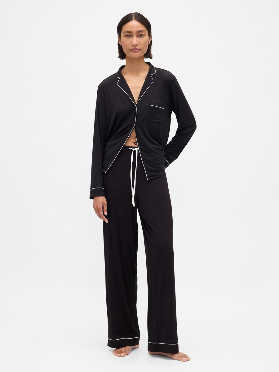 Black Stretch Pyjamas_0