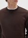 Pure cotton brown regular fit sweater_3