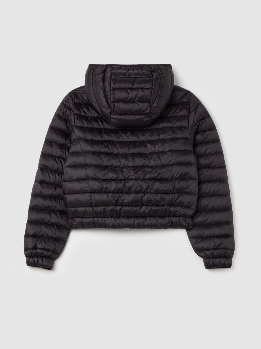 Ultralight crop down jacket with hood_4
