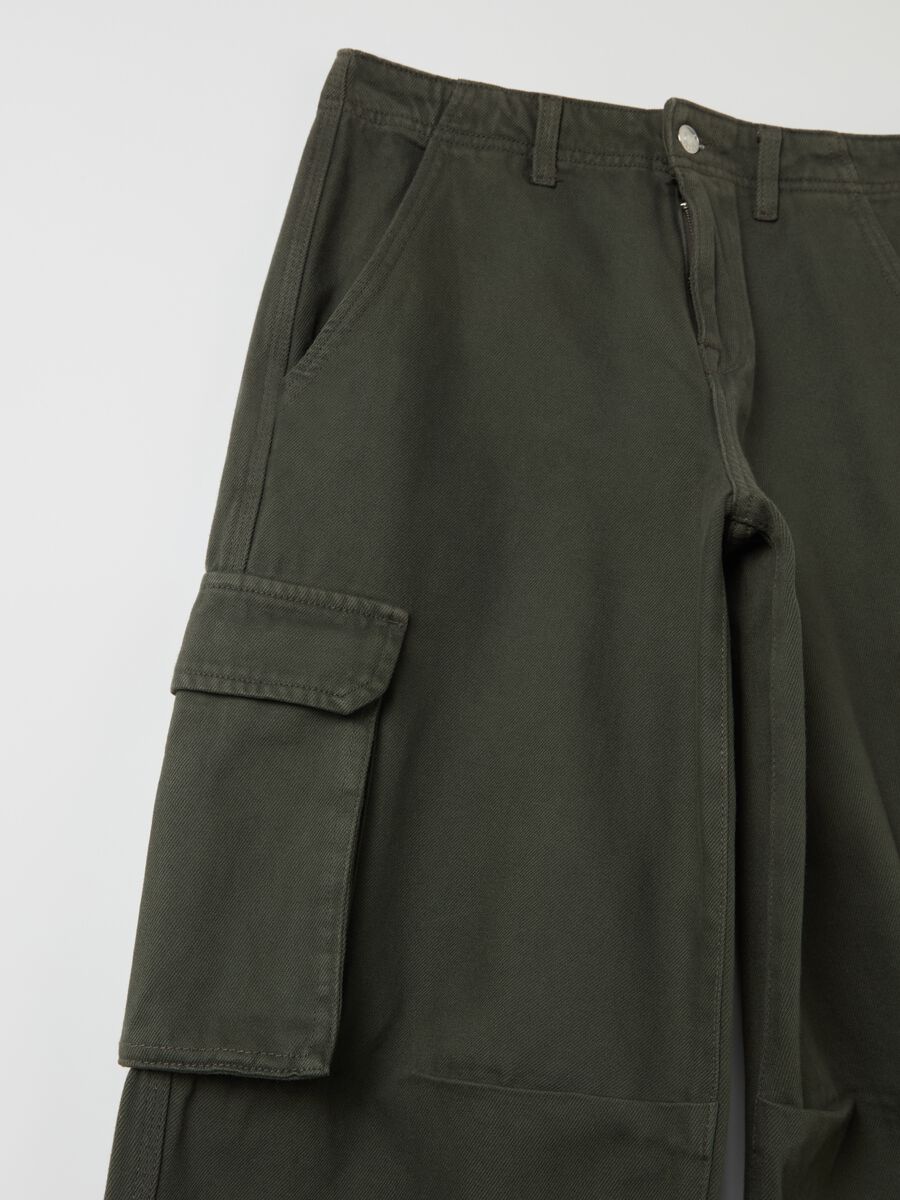 Cotton cargo trousers_5