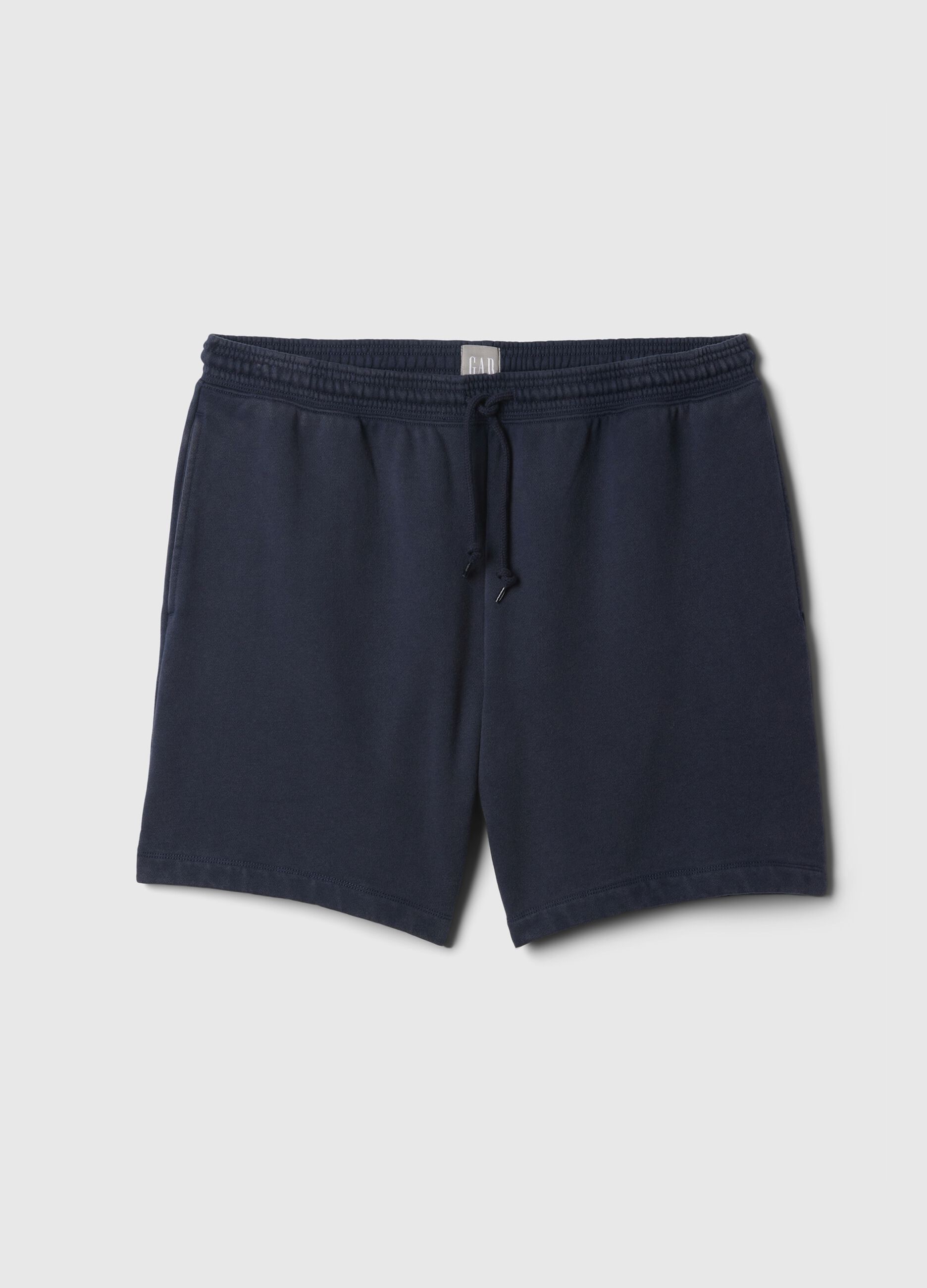 Bermuda jogger in felpa con coulisse