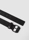 Black belt with square metal buckle_1