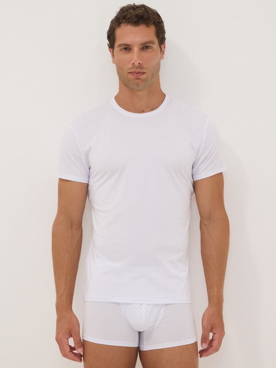 2-pack of white stretch microfibre regular-fit T-shirts_0