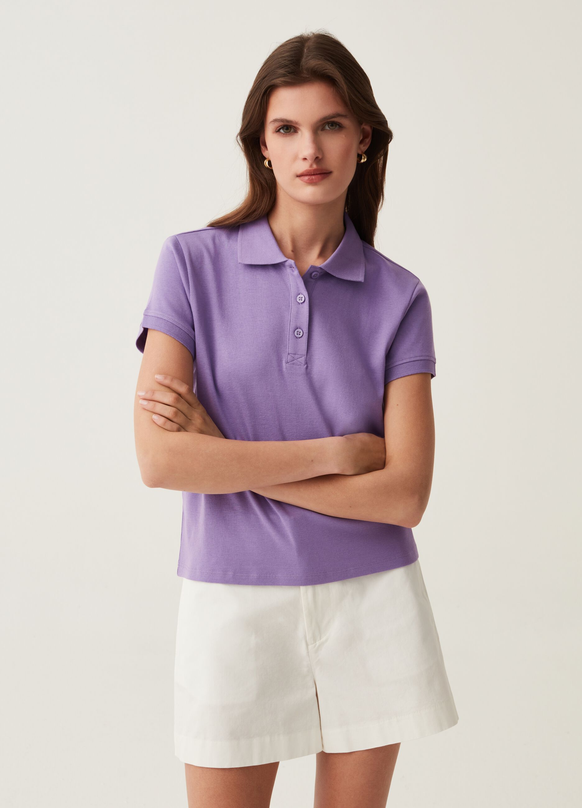 Ovs Polo in cotone tinta unita