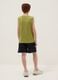 Green and blue pure cotton set with vest top and shorts_1
