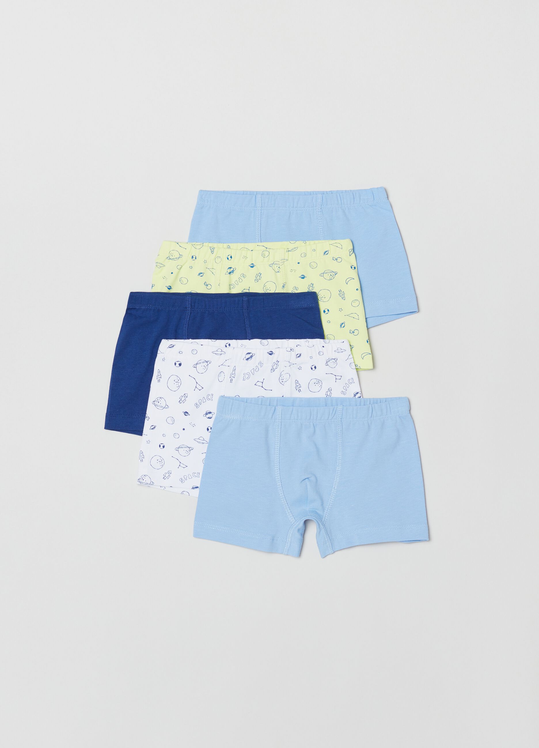 Set cinque boxer in cotone stretch_0