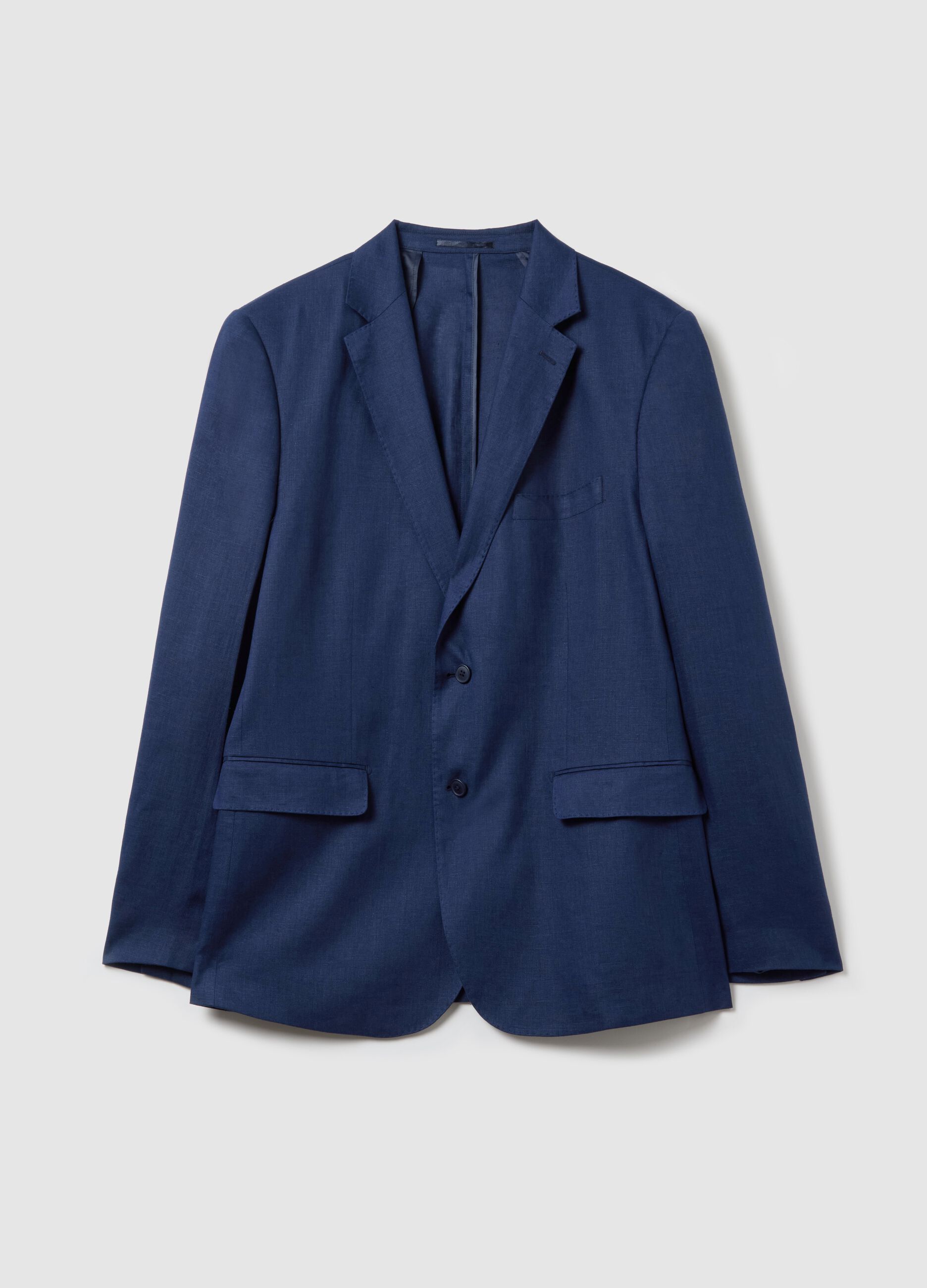 Oversized blazer in linen