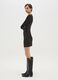 Black long-sleeve fitted dress_1