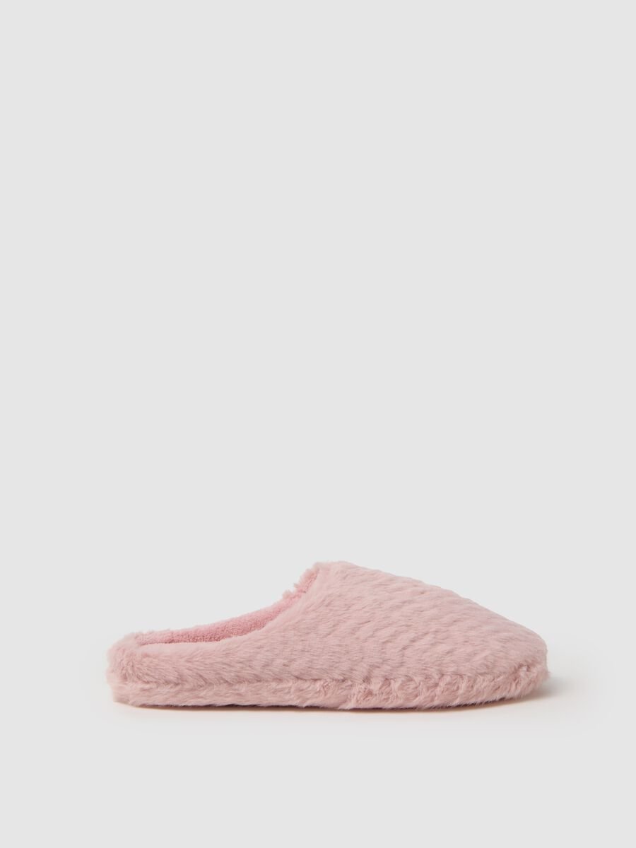 Women's Pink Fur Slippers_0