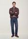 Giubbotto marrone regular fit con zip_1