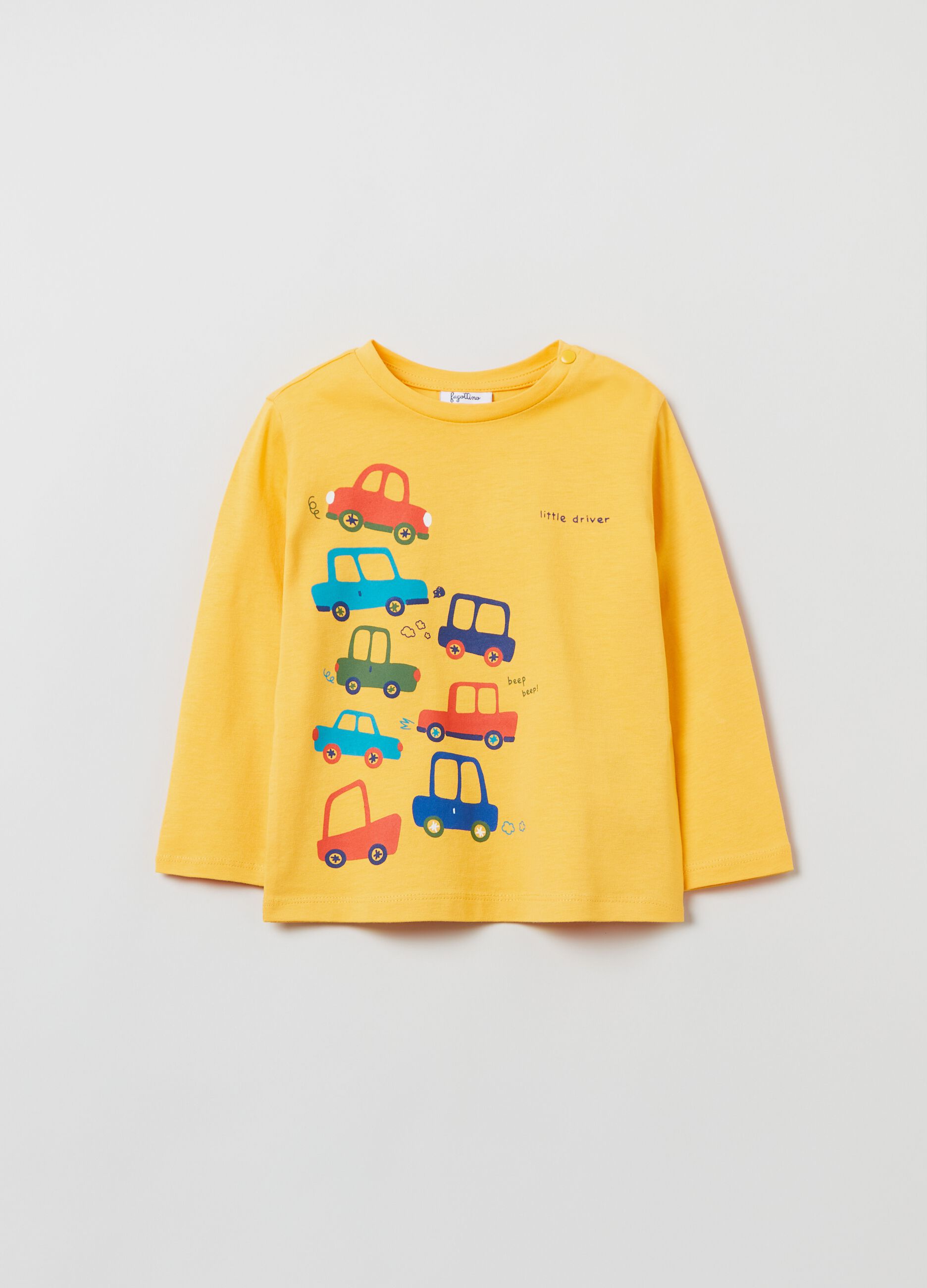 T shirt a maniche lunghe con stampa Giallo mais FAGOTTINO da Bimbo OVS