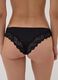 Black Brazilian briefs in stretch microfibre with lace_2