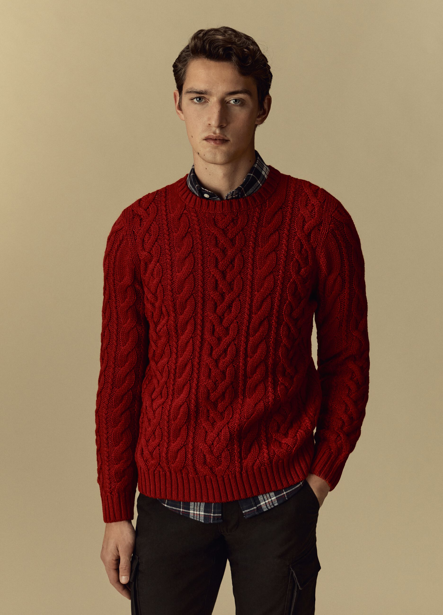 Maglione rosso uomo new arrivals