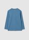 Children's blue cotton T-shirt, regular fit with print_1
