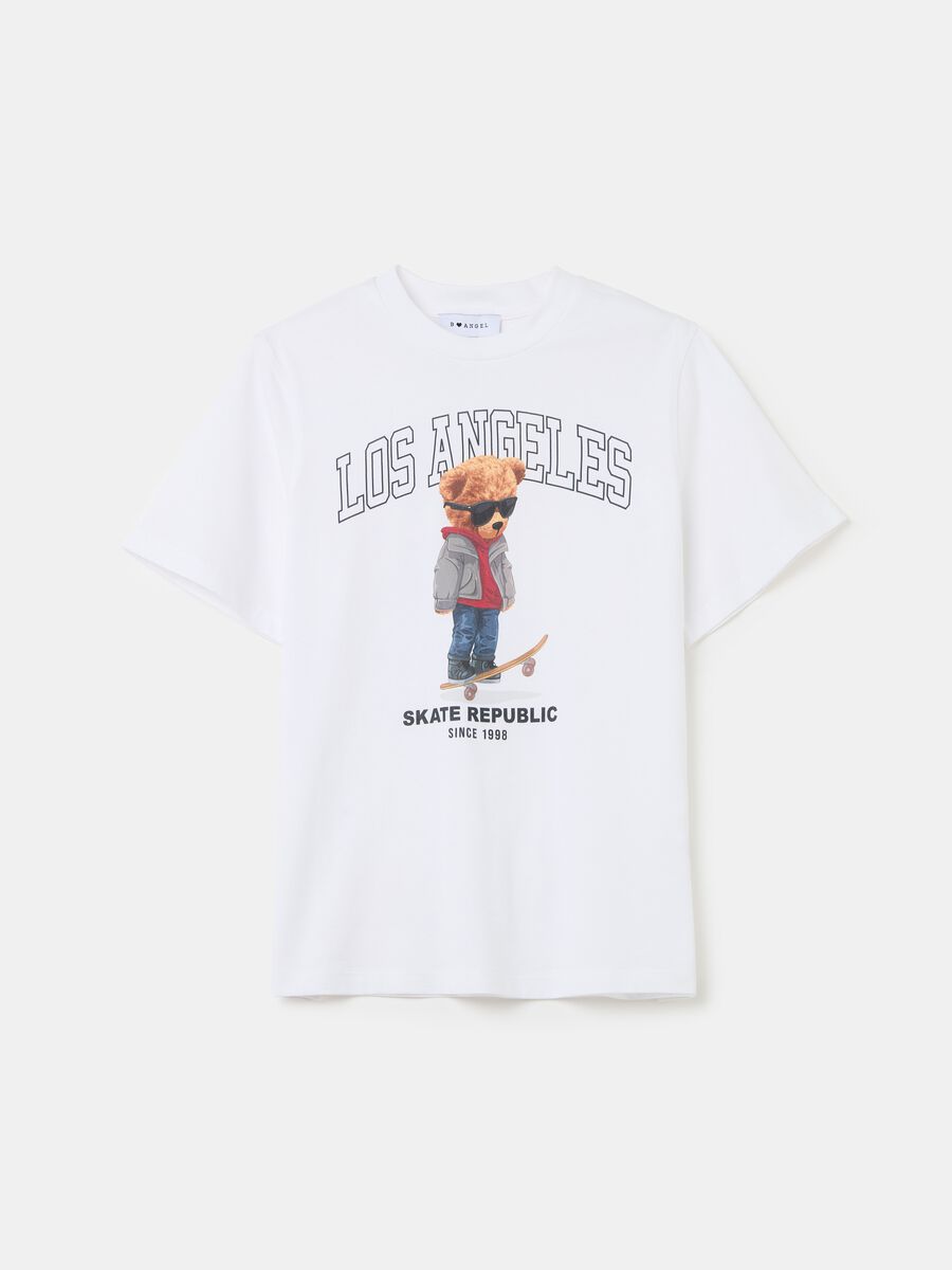 T-shirt relaxed fit in cotone_4