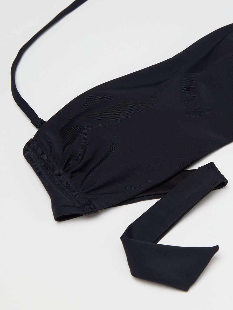 Black bandeau bikini top_5