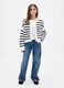 White and Blue Striped Cotton Cardigan_2