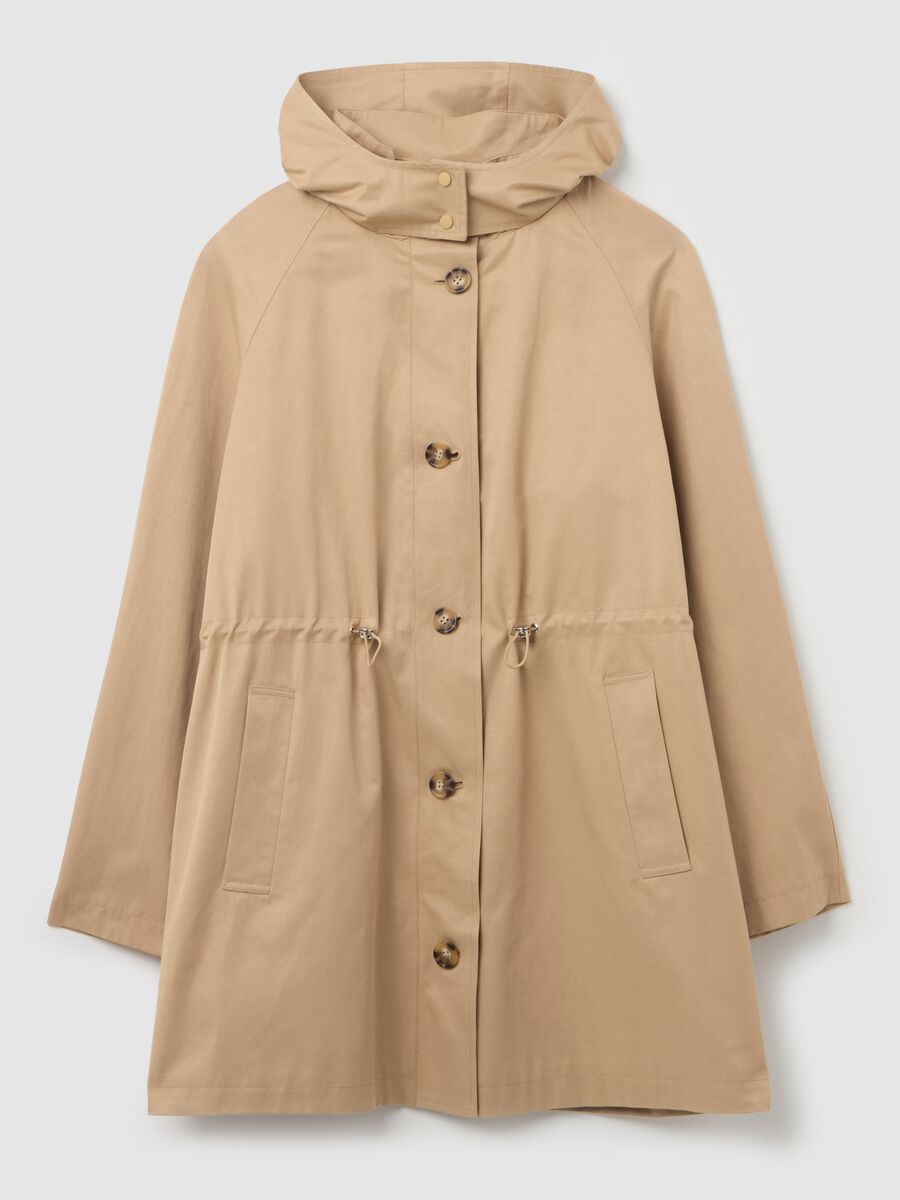 Curvy parka with internal drawstring_4