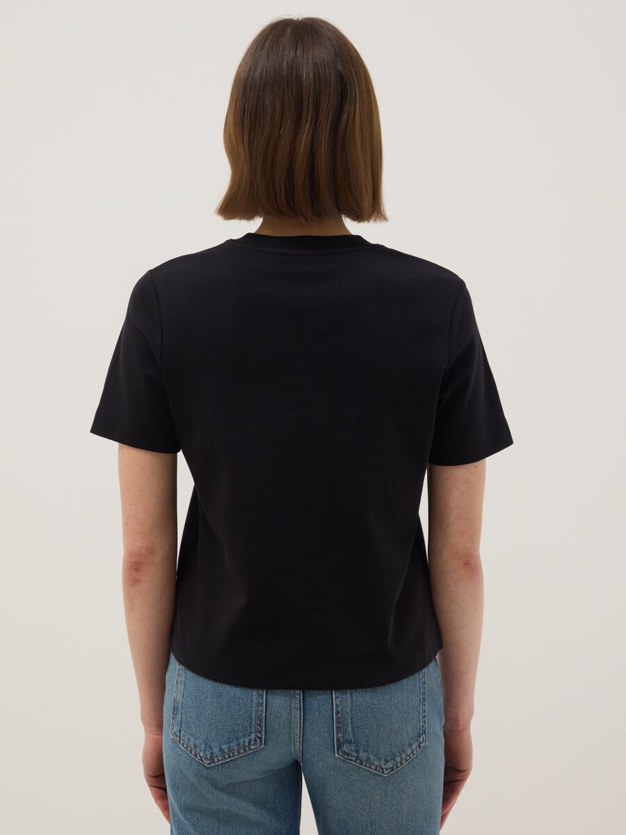 Relaxed fit black pure cotton T-shirt_2