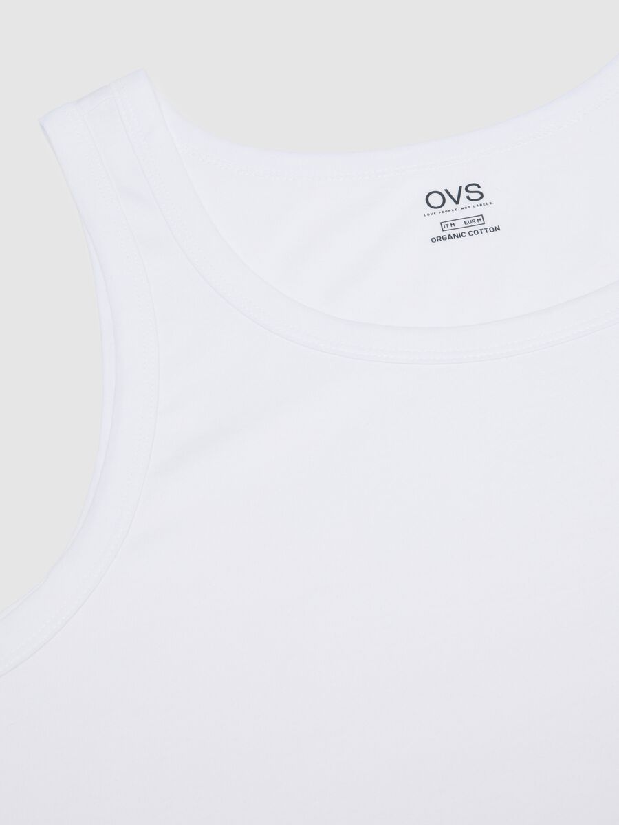 Men's Triple Pack White Cotton Vests Regular Fit_5
