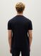 Blue Cotton Blend Regular Fit T-shirt_3