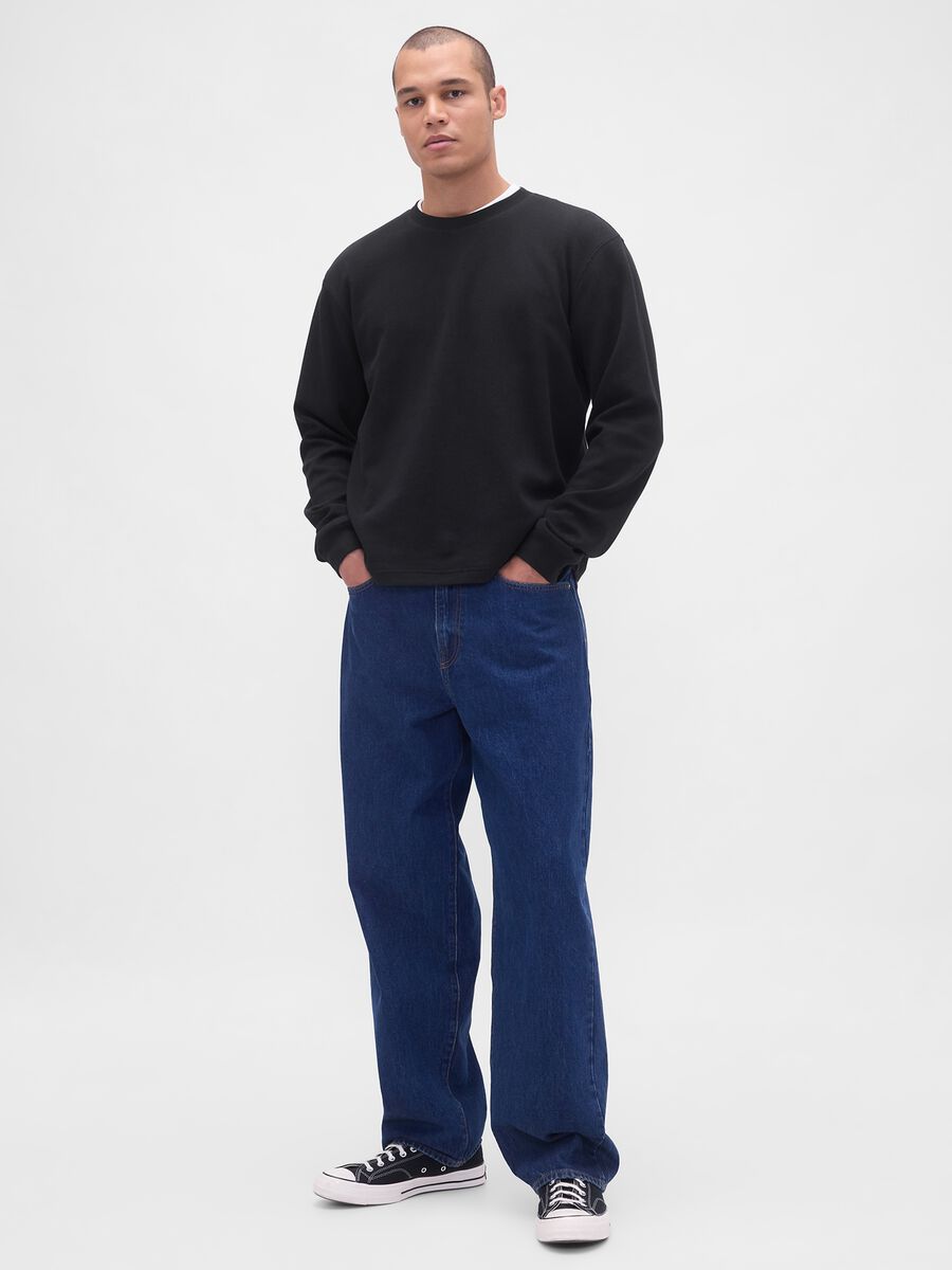 Black Stretch Long Sleeve Shirt_2