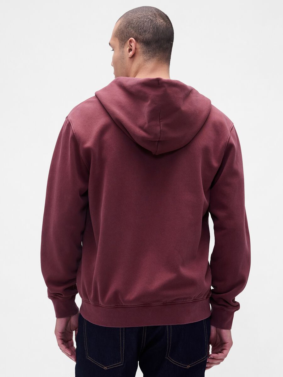 Full Zip Red Sweatshirt_1