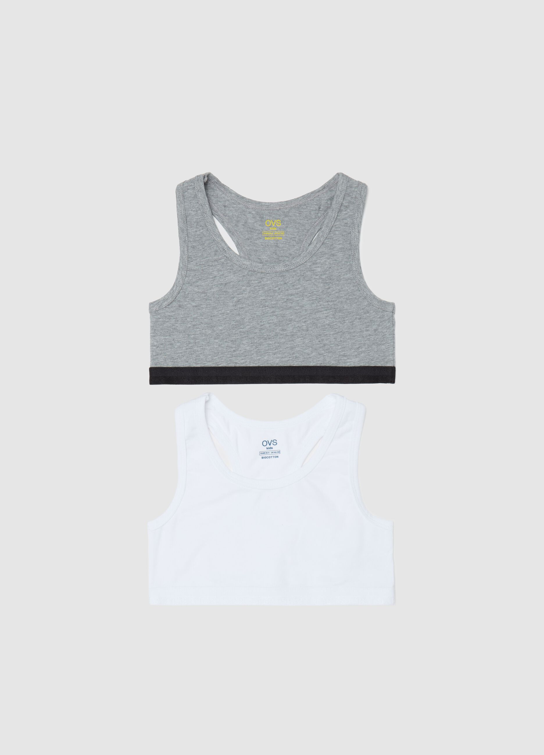 Two-pack organic cotton under tops