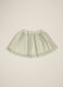 Light Green Cotton Skirt with Tulle_1