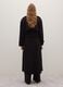 Long Black Wool Blend Coat in Regular Fit_4