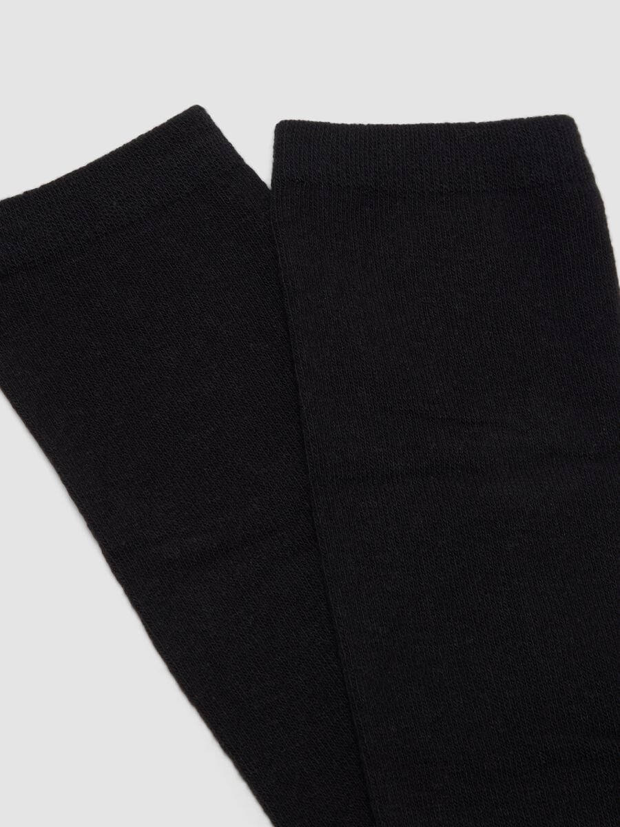 Calze nere in cotone organico elasticizzato_2