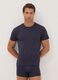 Twin pack of blue stretch microfibre T-shirts, regular fit_0