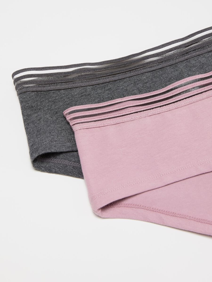Two-pack French knickers with striped edging_5