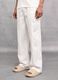 100% Linen Wide-Leg Trousers White_2