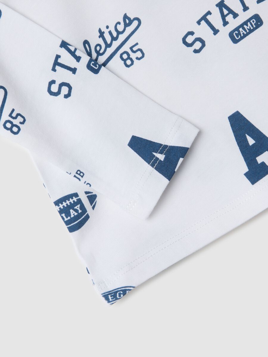 Children's white pure cotton regular fit t-shirt_3