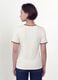 White stretch viscose crew-neck T-shirt with contrast trims_3