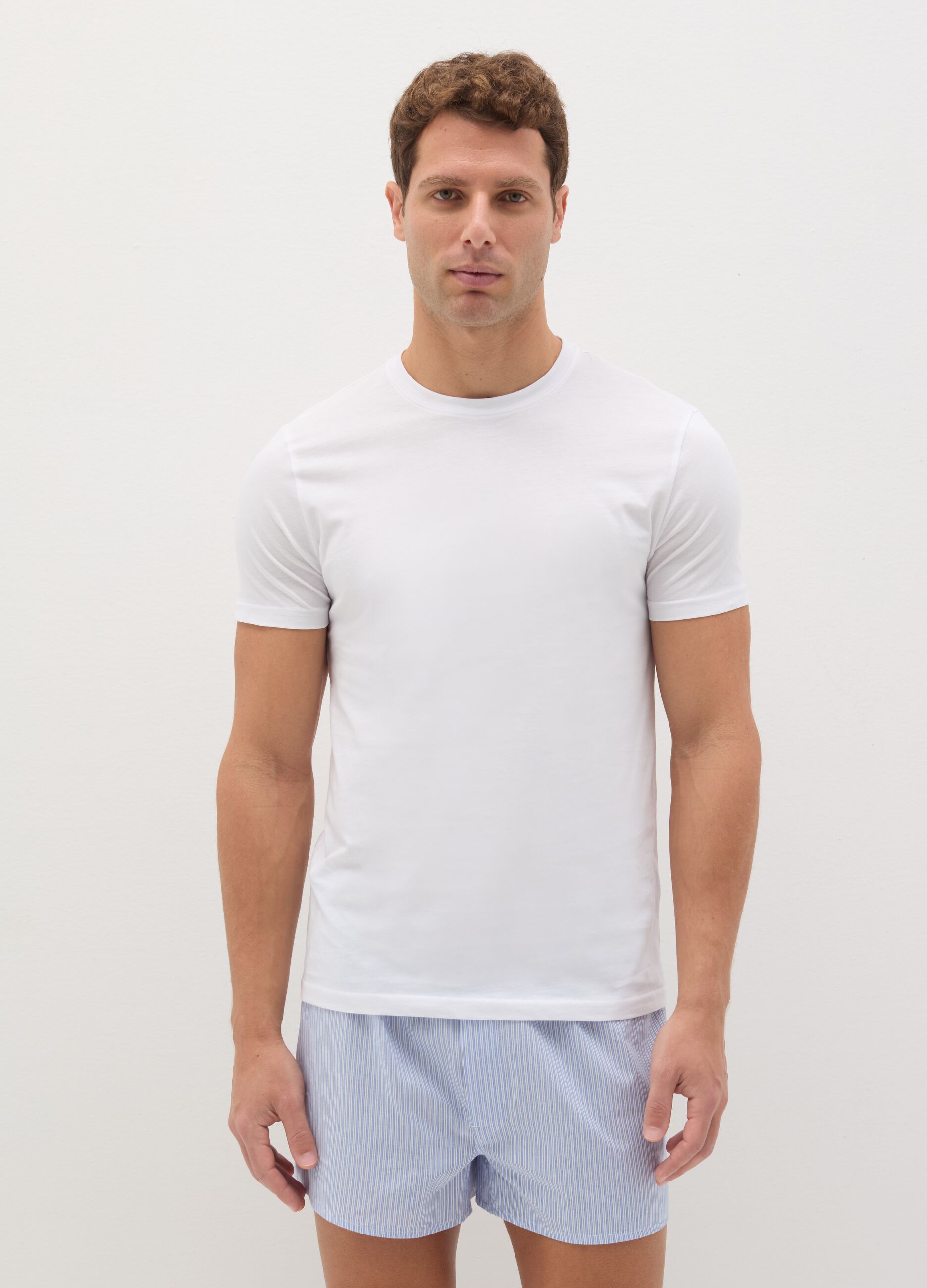 Three-pack organic cotton undershirts