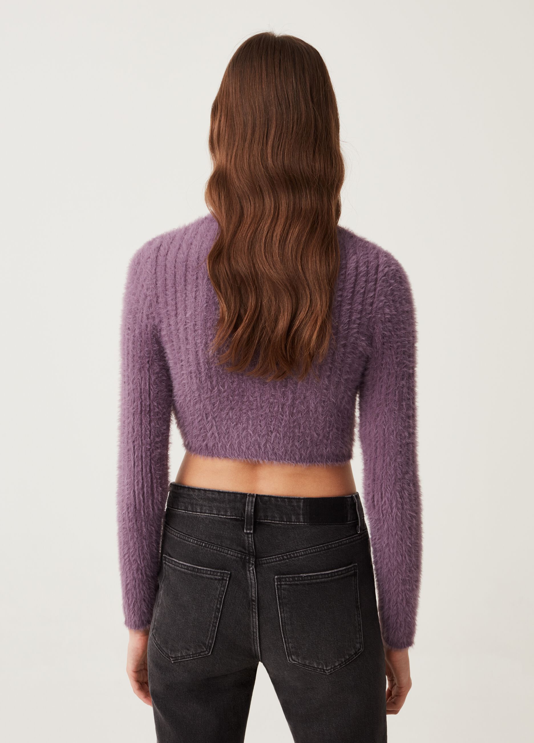 Pullover crop a coste piatte_2