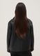 Black regular fit jacket with buttons and patch pockets_2