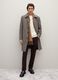 Multicoloured Checked Long Coat Regular Fit_0